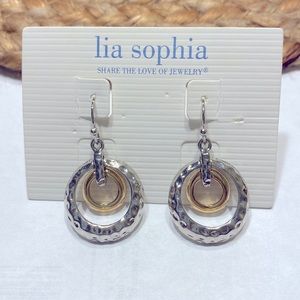 Lia Sophia NWT Silver and Gold Earrings